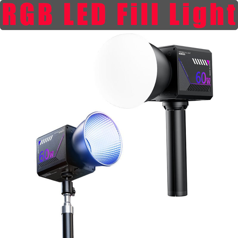Photography Lighting Handheld - Lampu Video RGB 60W Portabel LED