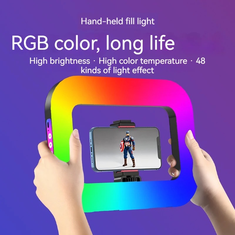 Lampu Cincin RGB Portabel untu - Photography Lighting Handheld ulasan dan harga