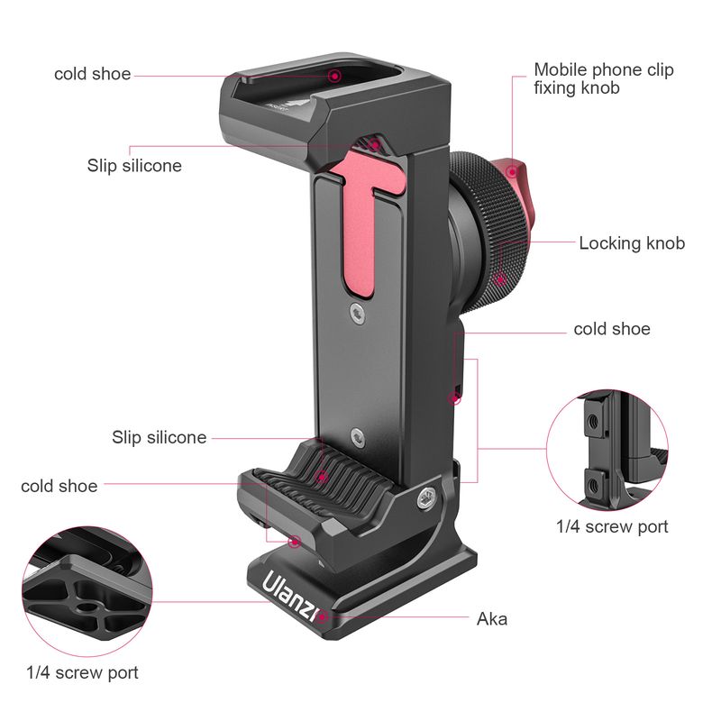 Penjepit Logam Ulanzi ST-27 un - Photography Mobile Lighting ulasan dan harga
