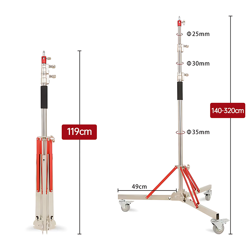 Statif Lampu Heavy Duty dengan - Photography Lighting Meter ulasan dan harga