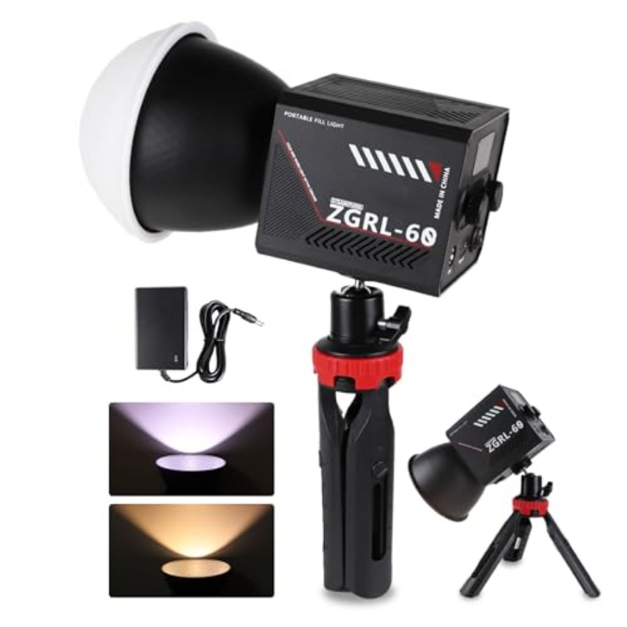 Lampu Video LED COB 60W Portab - Photography Lighting Handheld ulasan dan harga