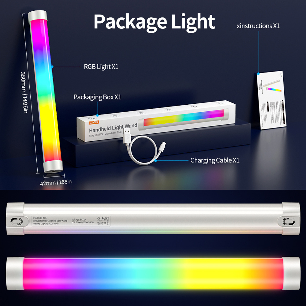 Lampu Tongkat LED RGB Portabel - Photography Lighting Handheld ulasan dan harga
