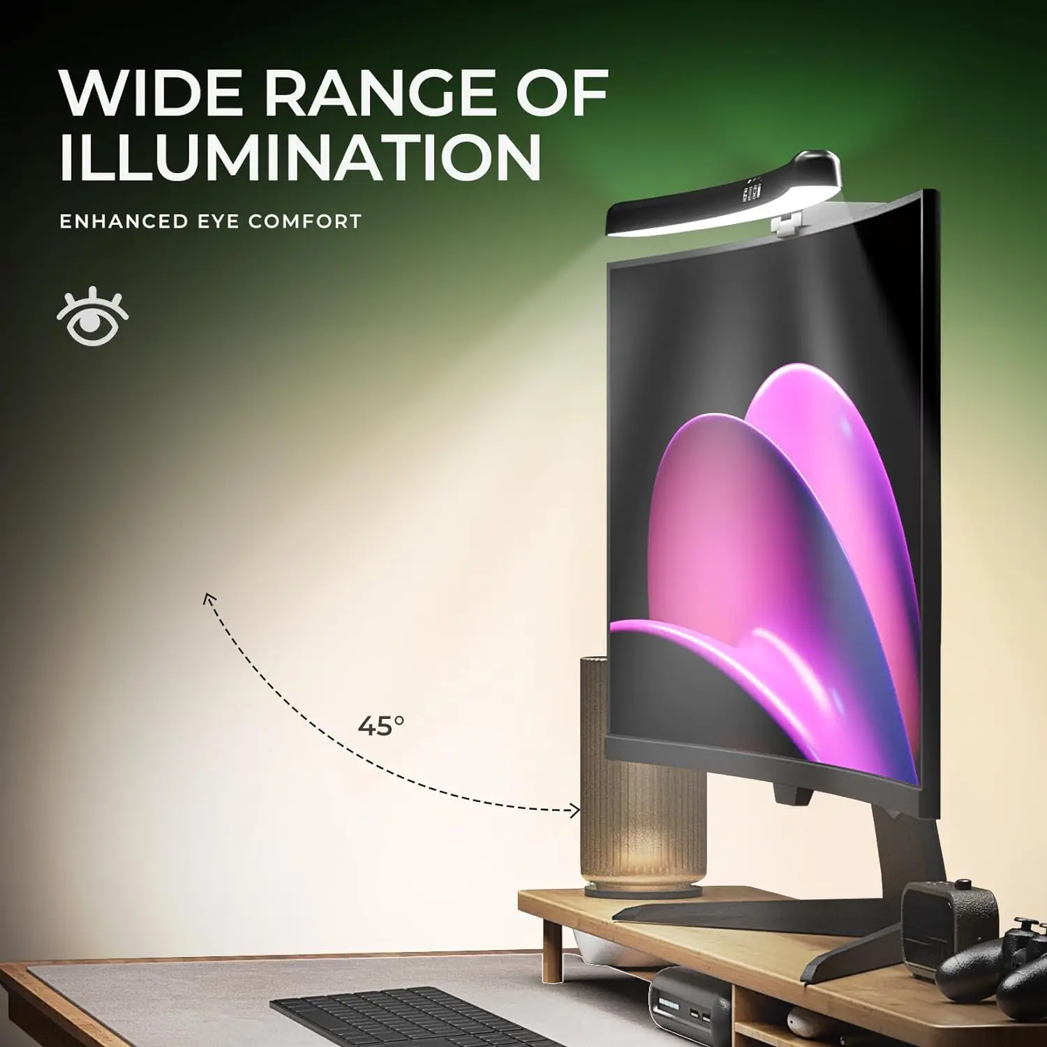 Lampu Monitor Komputer RGB Rit - Photography Lighting Game ulasan dan harga